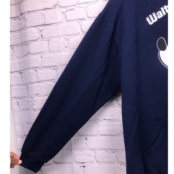 Disney Parks Disney World Mickey Mouse Navy Kangaroo Pocket Hooded Pullover L - Picture 5 of 11